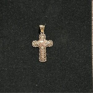 10k solid Gold Cross Pendant